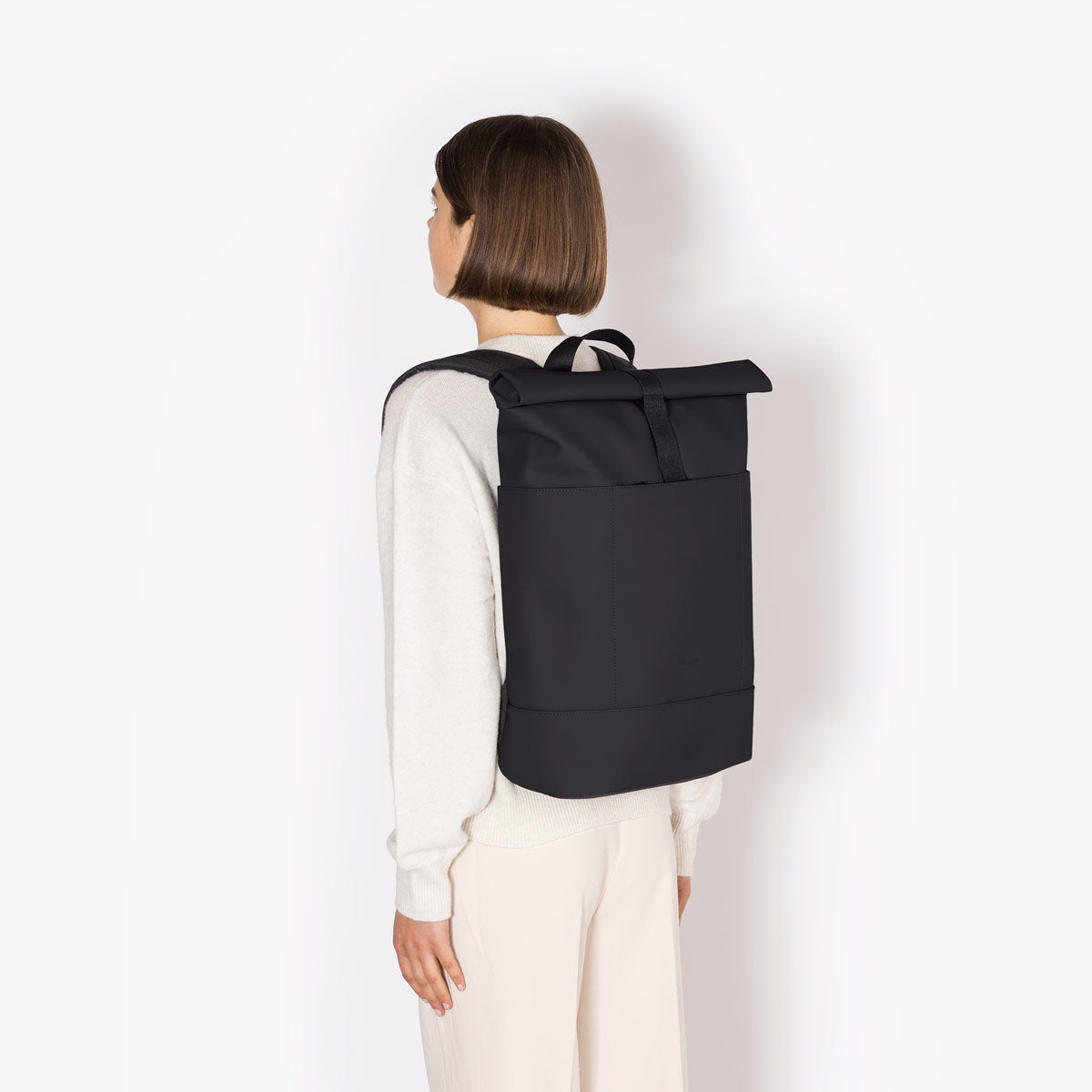 Hajo Roll-Top Backpack - Black / Medium
