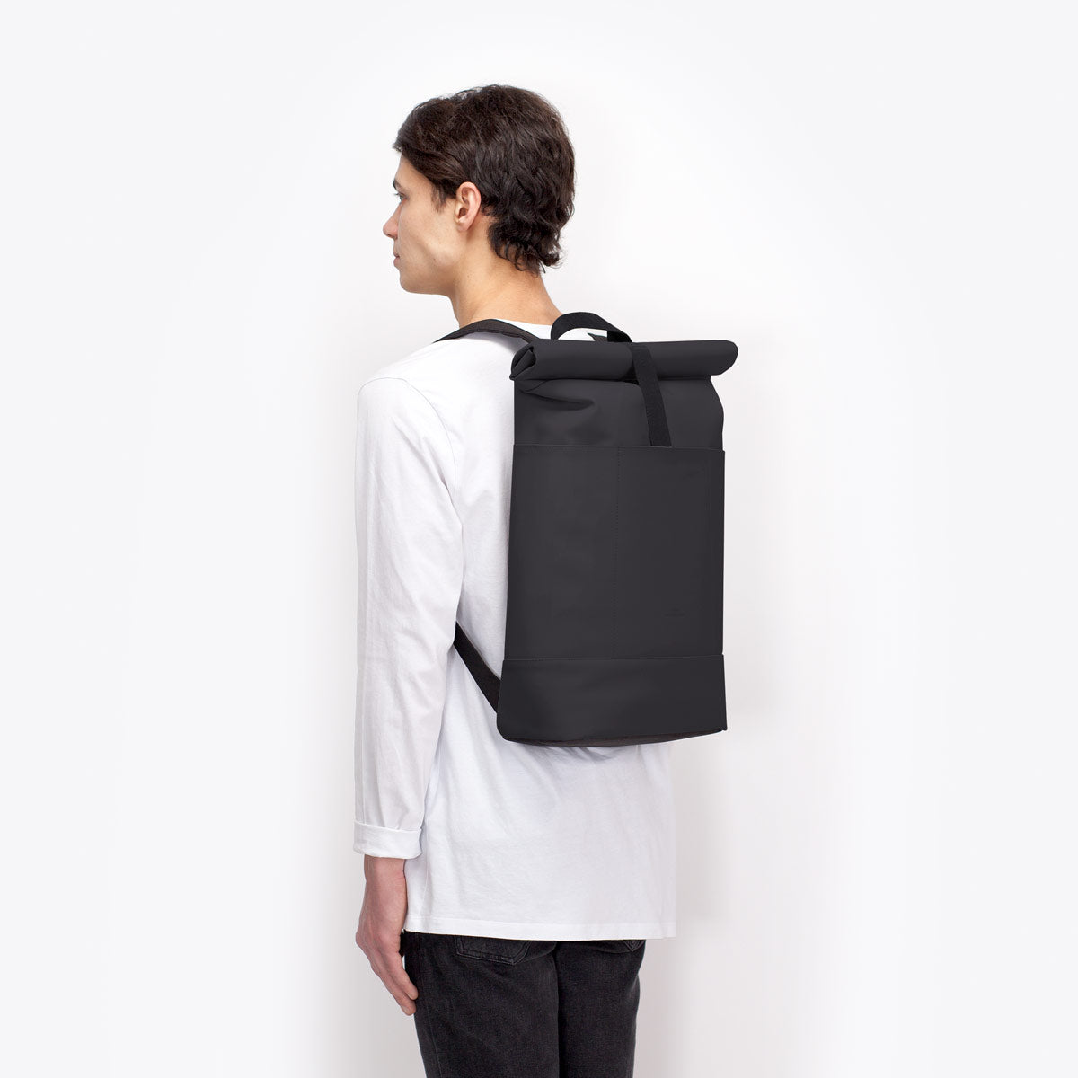 Hajo Roll-Top Backpack - Black / Medium