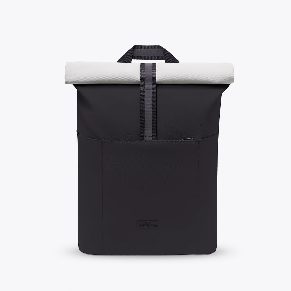 Hajo Roll-Top Backpack - Black - Light Grey / Mini