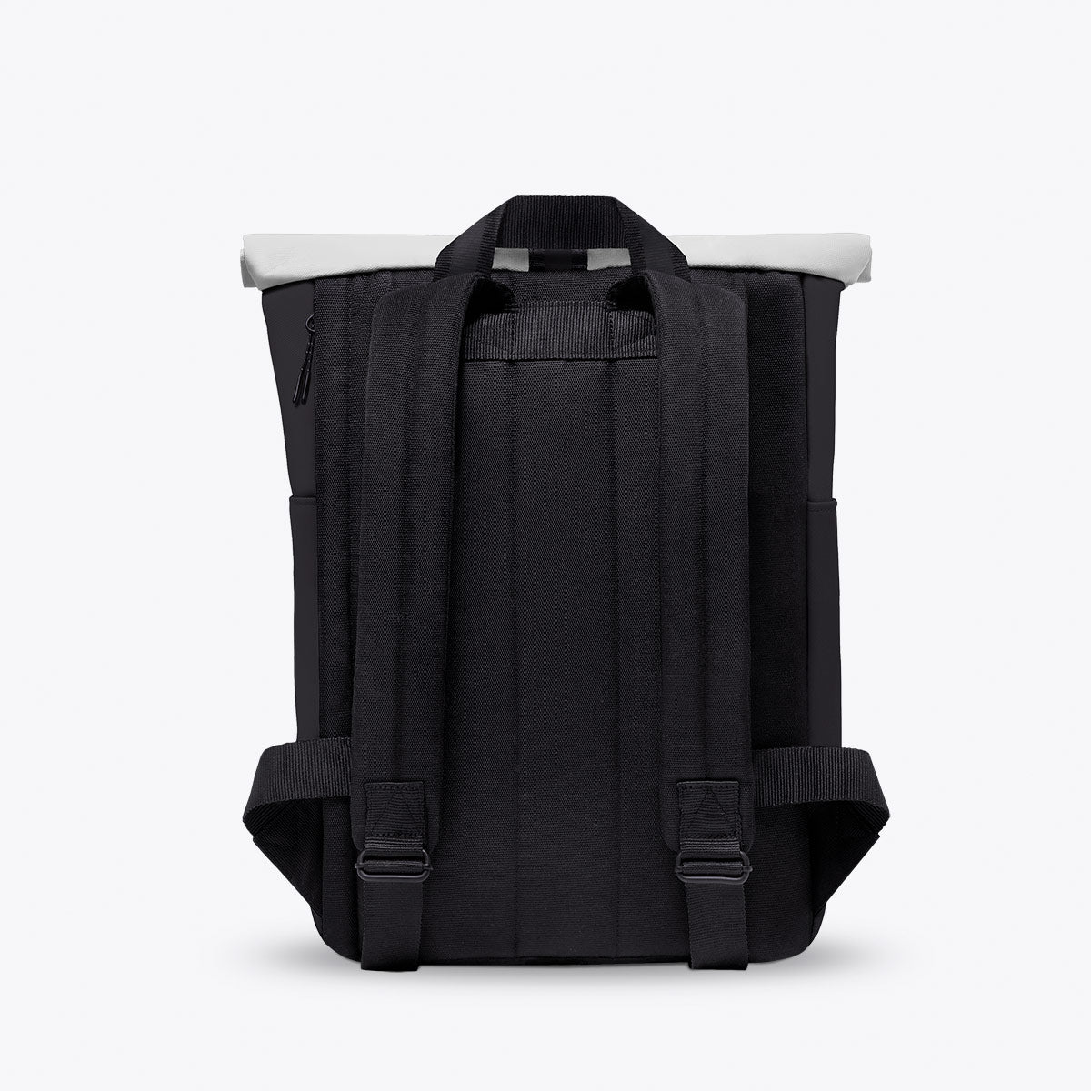 Hajo Roll-Top Backpack - Black - Light Grey / Mini