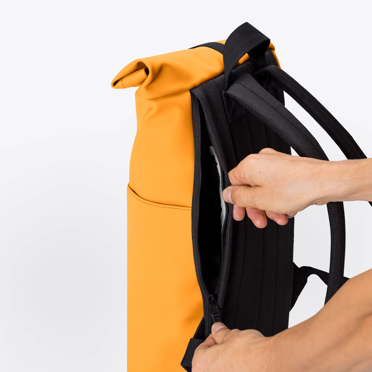 Hajo Roll-Top Backpack - Amber / Mini