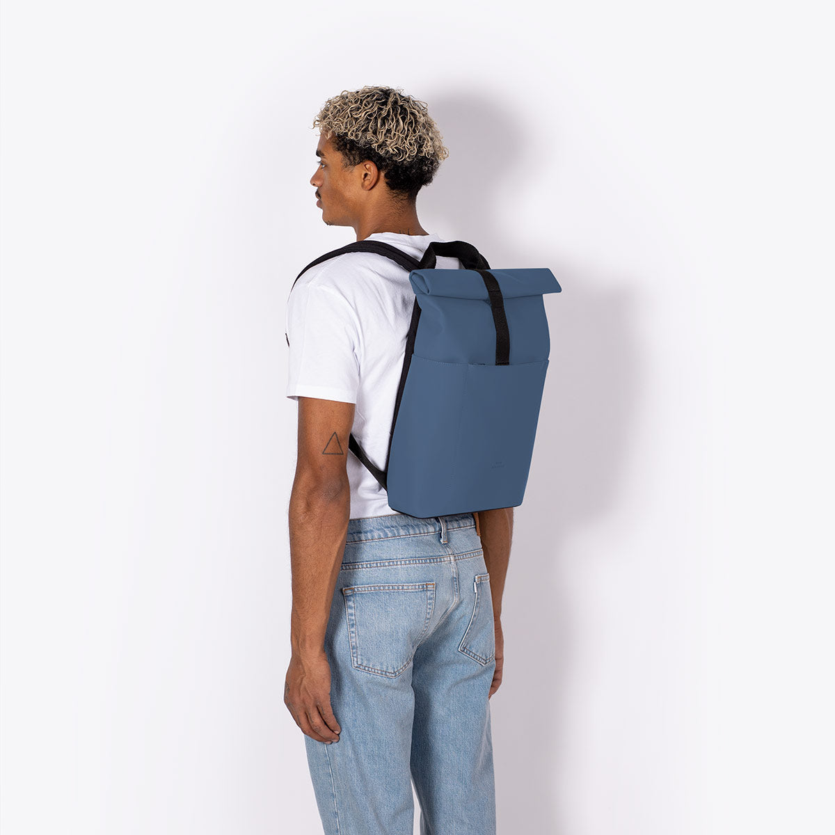 Hajo Roll-Top Backpack - Steel Blue / Mini