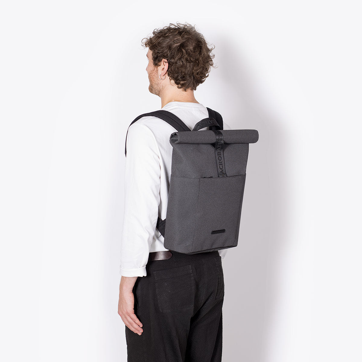 Hajo Roll-Top Backpack - Asphalt Reflective / Mini