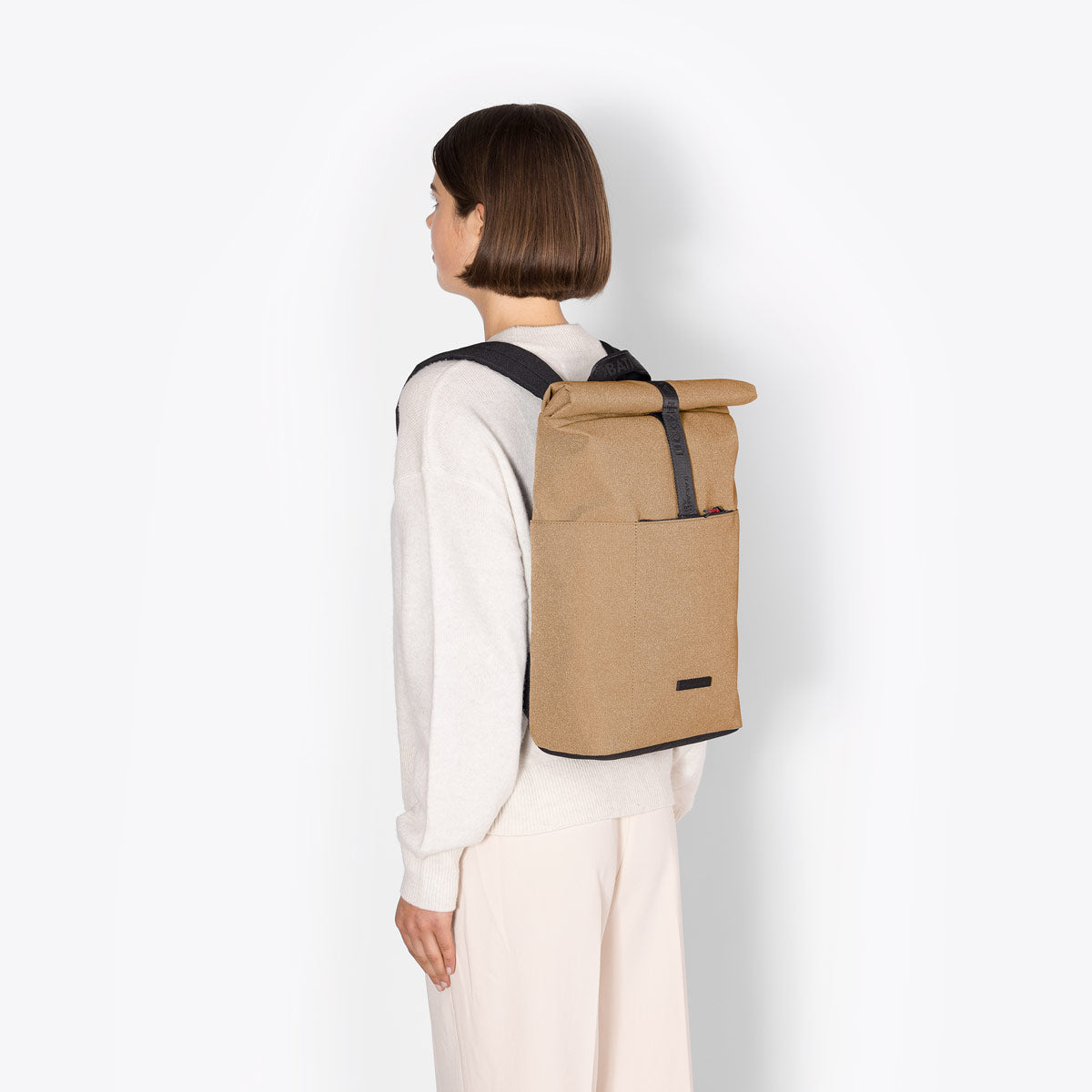 Hajo Roll-Top Backpack - Dark Sand Reflective / Mini