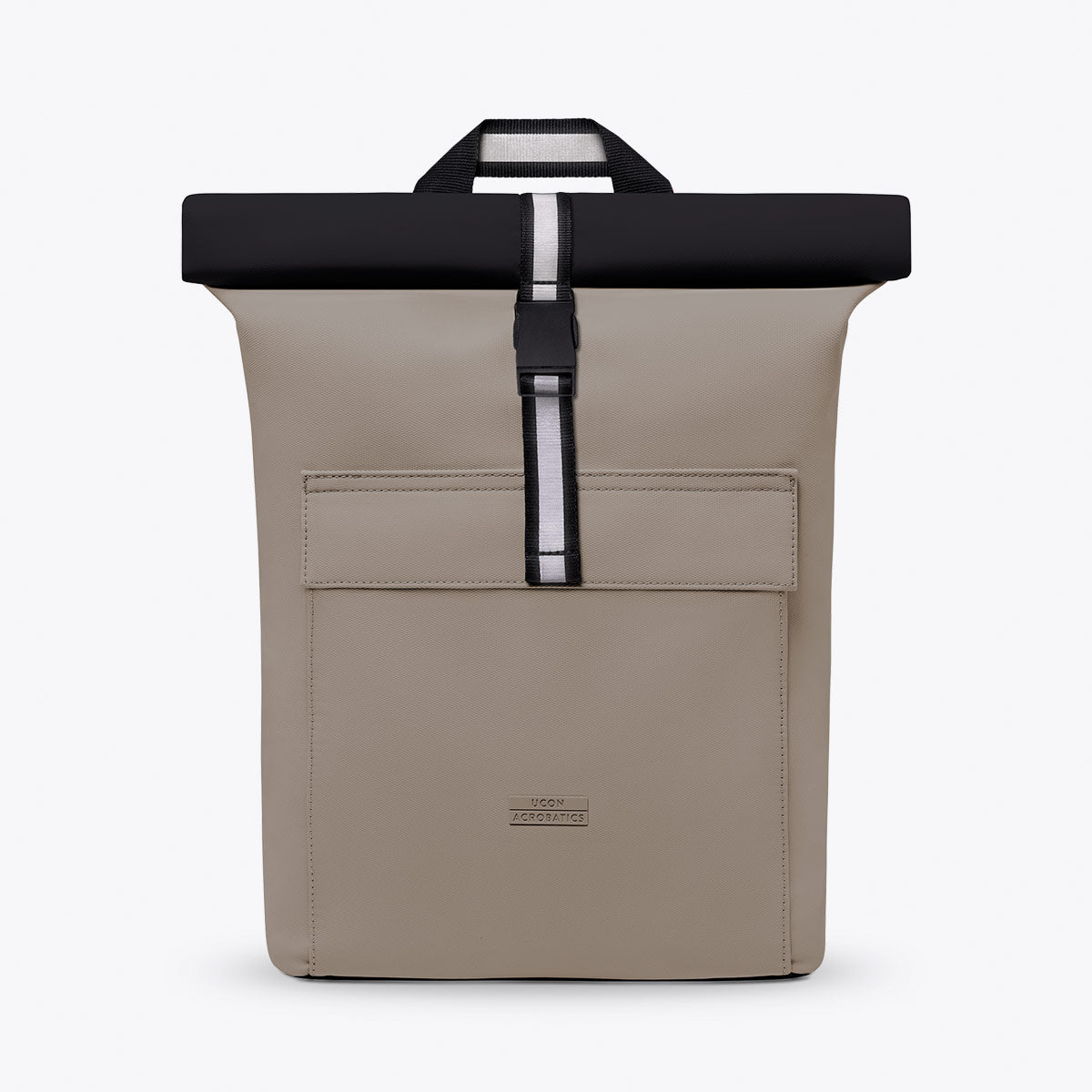 Jannik Roll-Top Backpack - Sand - Black / Medium