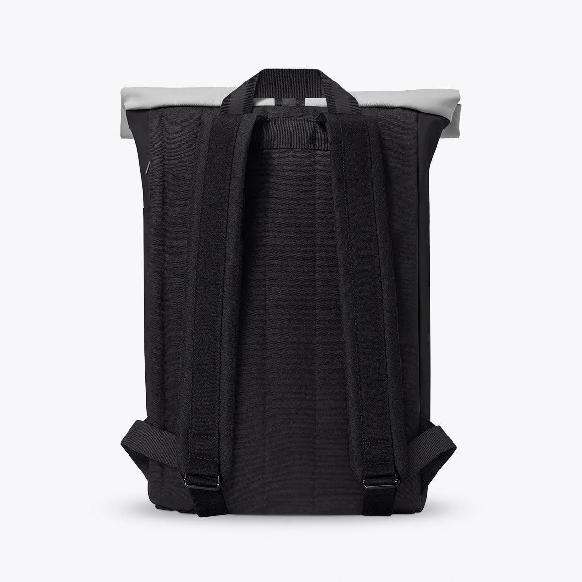 Jasper Roll-Top Backpack - Black - Light Grey / Medium