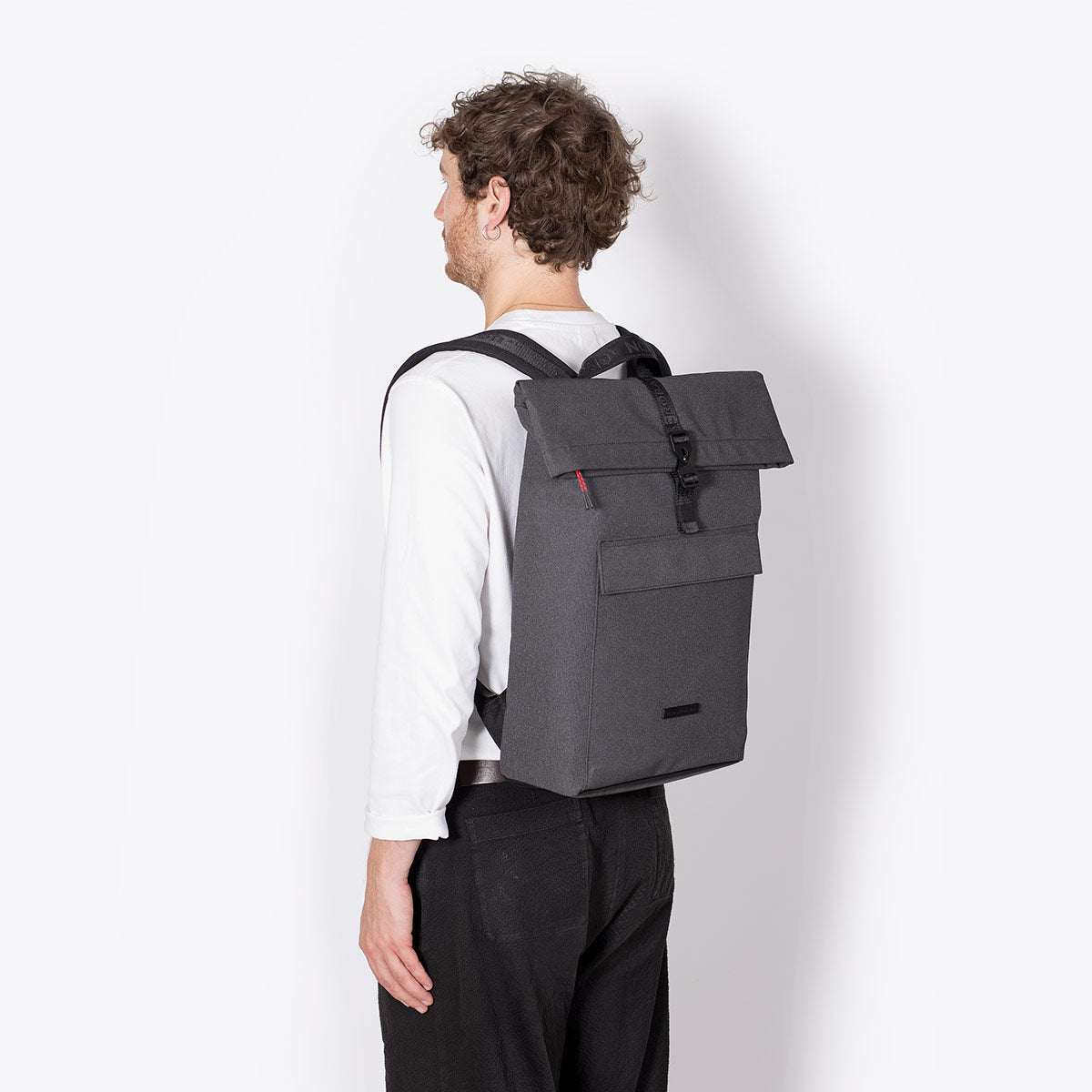 Jasper Roll-Top Backpack - Asphalt Reflective