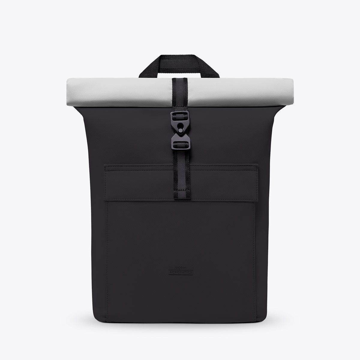 Jasper Roll-Top Backpack - Black - Light Grey / Mini
