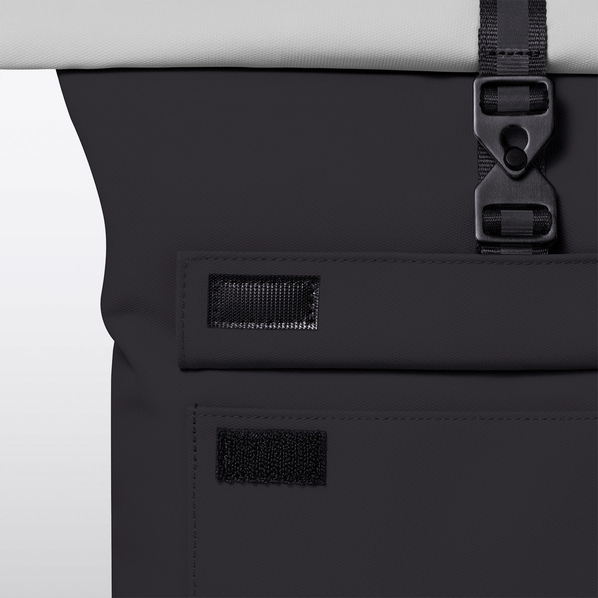 Jasper Roll-Top Backpack - Black - Light Grey / Mini