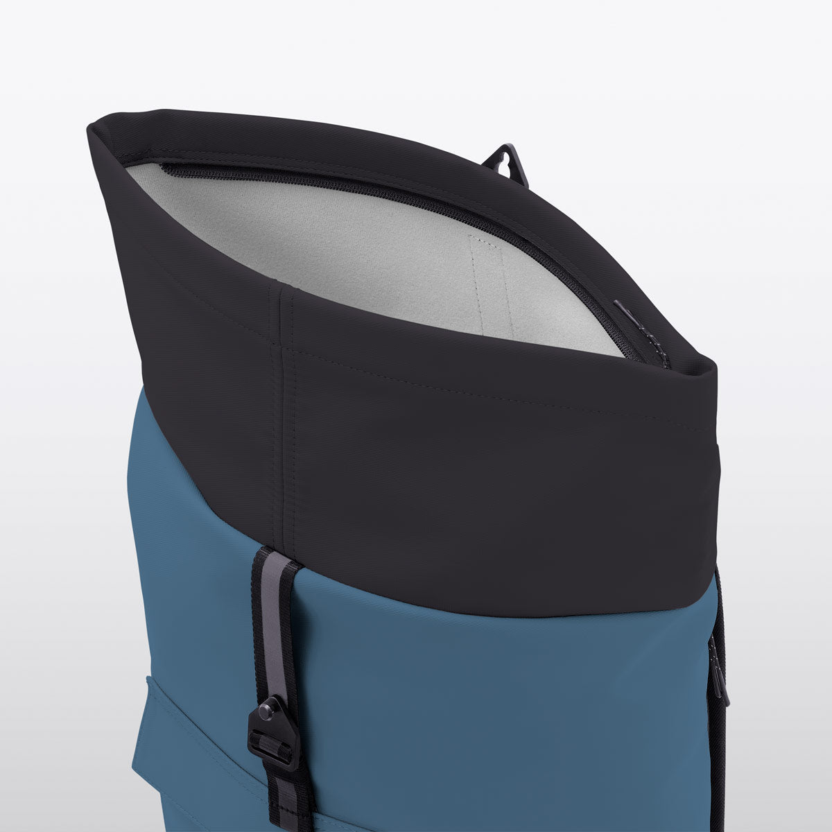 Jasper Roll-Top Backpack - Petrol - Black / Mini