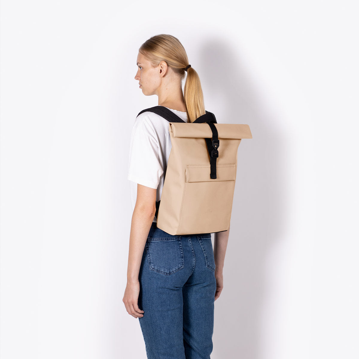 Jasper Roll-Top Backpack - Light Almond / Mini