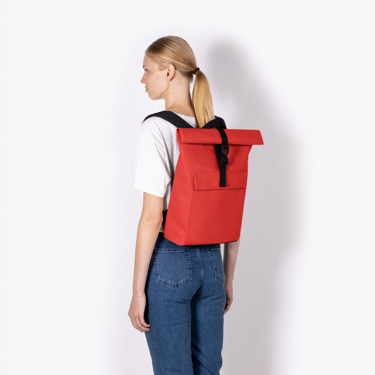 Jasper Roll-Top Backpack - Red / Mini