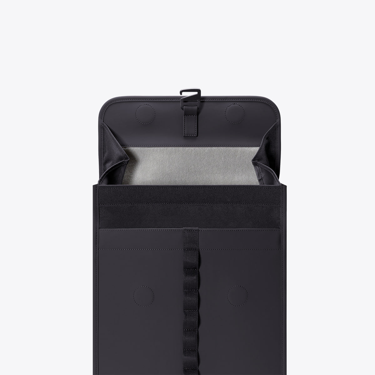 Kumo Flap-Top Backpack - Black