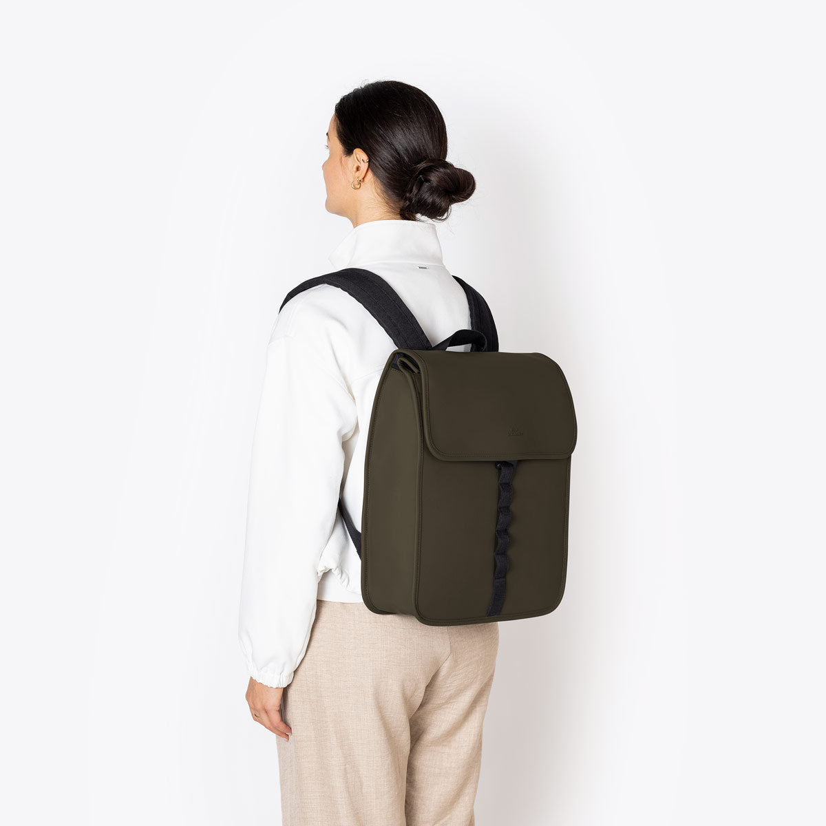 Kumo Flap-Top Backpack - Olive