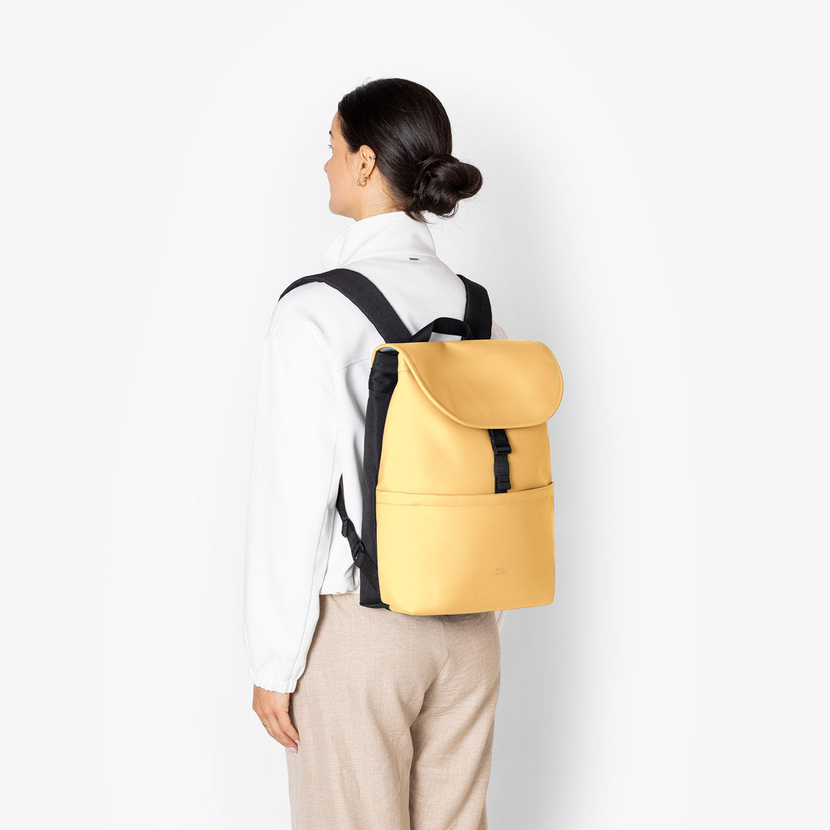Mion Flap-Top Backpack - Lemon