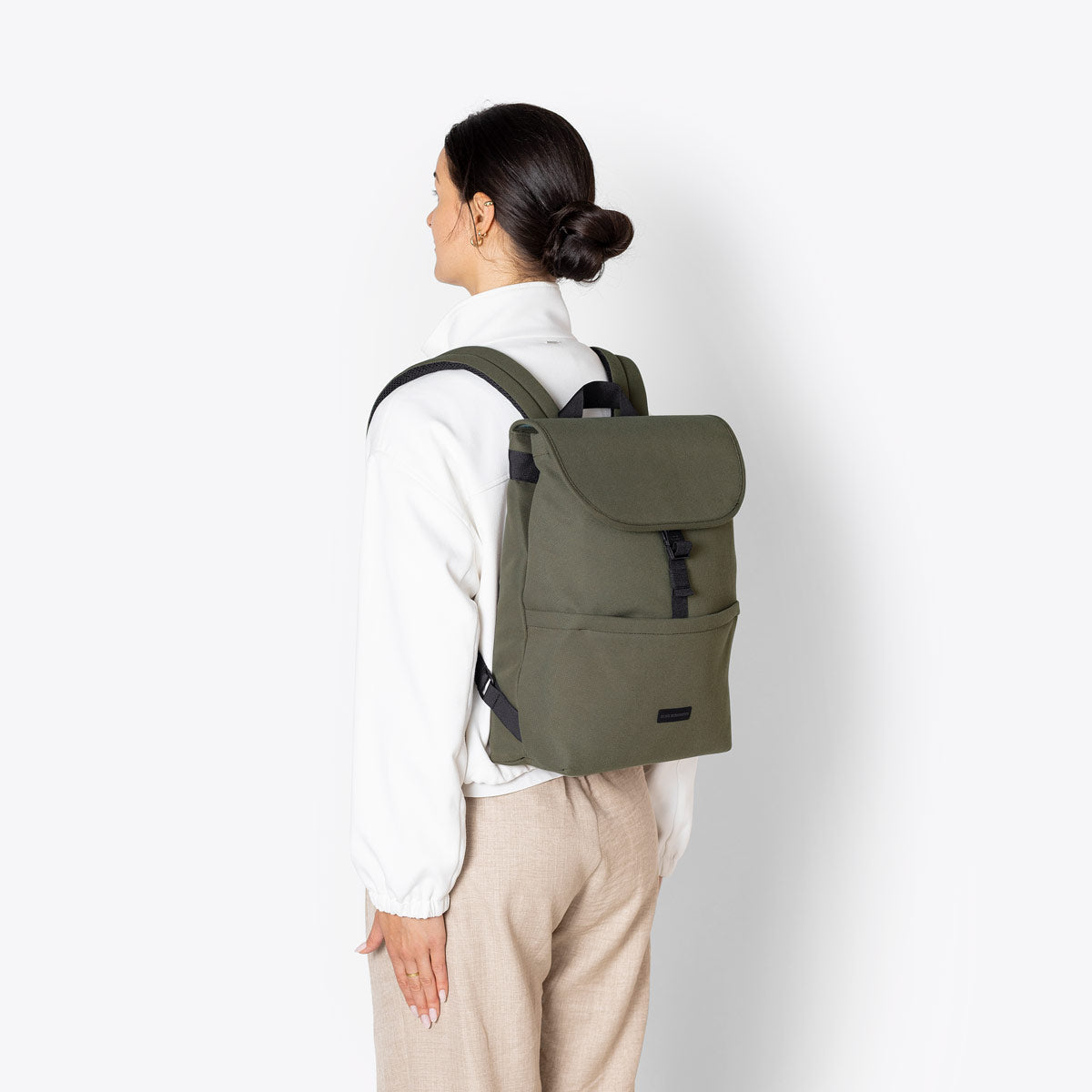 Mion Flap-Top Backpack - Olive
