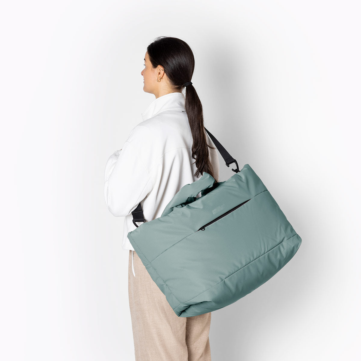 Olivia Puffy Bag - Pine Green / Large