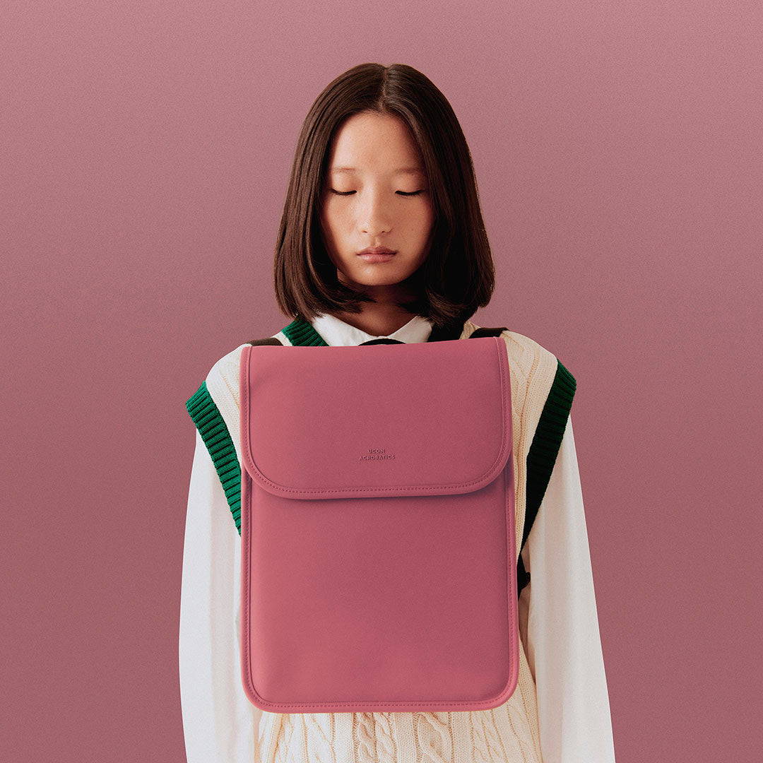 Adina Flap-Top Backpack - Burgundy