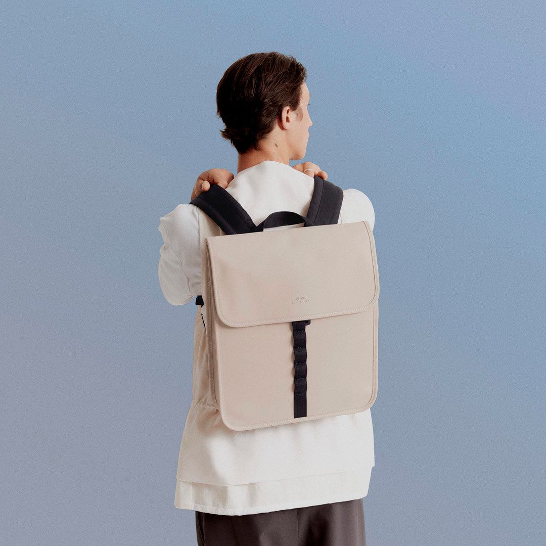 Kumo Flap-Top Backpack - Sand