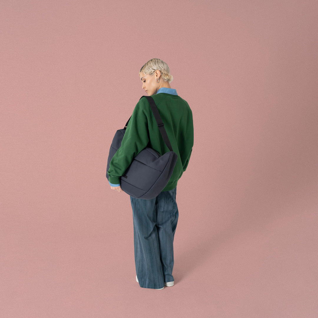 Adam Half-Moon Bag - Dark Navy / Medium