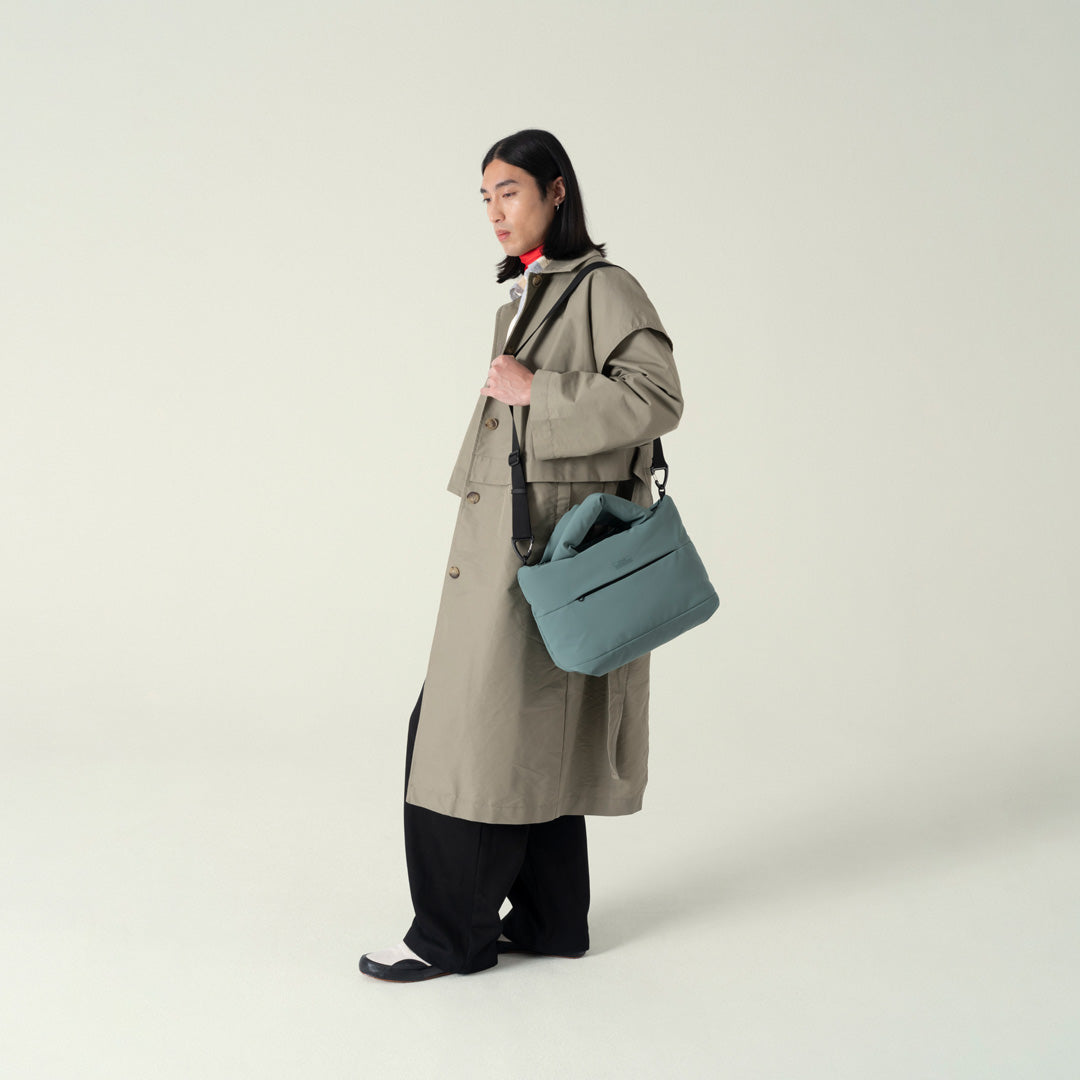 Olivia Puffy Bag - Pine Green / Mini