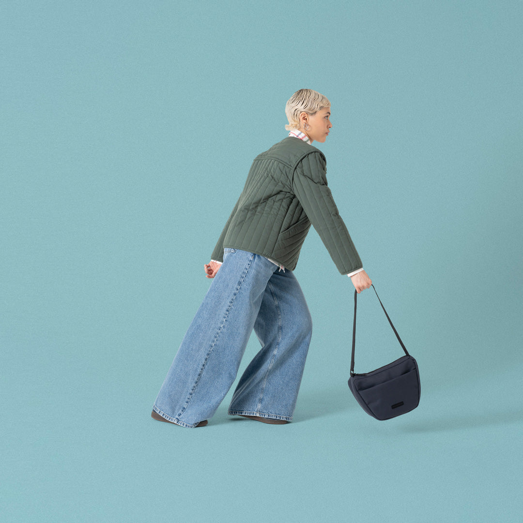 Adam Half-Moon Bag - Dark Navy / Mini