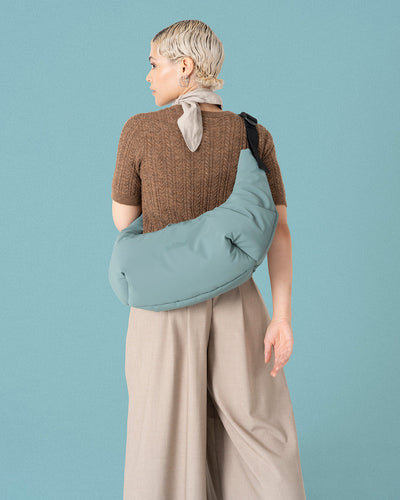 Sculptural shape sits close