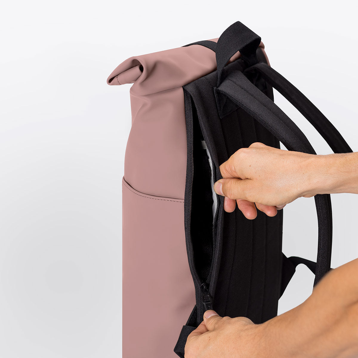 Hajo Roll-Top Backpack - Rose / Mini